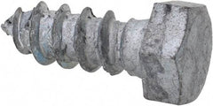Value Collection - 3/8" Screw, 1" Length Under Head, Steel, Hex Head Lag Screw - Hot Dipped Galvanized, AISI 1006, ASME B18.2.1 Fastner, Grade 1006-1022 - Apex Tool & Supply