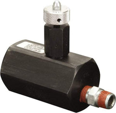 Enerpac - 1.94 GPM 3/8-18 Inlet Steel Hydraulic Control Valve - 10,000 psi, 2-1/4" Wide x 3-1/2" Long - Apex Tool & Supply