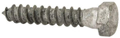Value Collection - 3/8" Screw, 2" Length Under Head, Steel, Hex Head Lag Screw - Hot Dipped Galvanized, AISI 1006, ASME B18.2.1 Fastner, Grade 1006-1022 - Apex Tool & Supply