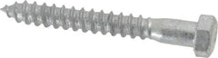 Value Collection - 3/8" Screw, 3" Length Under Head, Steel, Hex Head Lag Screw - Hot Dipped Galvanized, AISI 1006, ASME B18.2.1 Fastner, Grade 1006-1022 - Apex Tool & Supply