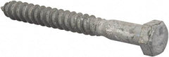 Value Collection - 3/8" Screw, 3-1/2" Length Under Head, Steel, Hex Head Lag Screw - Hot Dipped Galvanized, AISI 1006, ASME B18.2.1 Fastner, Grade 1006-1022 - Apex Tool & Supply