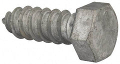 Value Collection - 1/2" Screw, 1-1/2" Length Under Head, Steel, Hex Head Lag Screw - Hot Dipped Galvanized, AISI 1006, ASME B18.2.1 Fastner, Grade 1006-1022 - Apex Tool & Supply