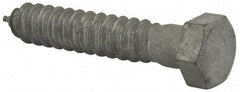 Value Collection - 5/8" Screw, 3-1/2" Length Under Head, Steel, Hex Head Lag Screw - Hot Dipped Galvanized, AISI 1006, ASME B18.2.1 Fastner, Grade 1006-1022 - Apex Tool & Supply