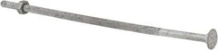 Value Collection - 1/4-20 UNC 8" Length Under Head, Standard Square Neck, Carriage Bolt - 1006-1050 Steel, Galvanized Zinc-Plated Finish - Apex Tool & Supply