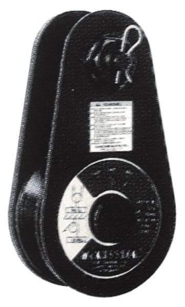 Value Collection - 8, 800 Lbs. Load Limit, Side Release Tail Board Block - Single Sheave, 4-1/2 Inch Outside Diameter, Wire Rope, 3/8 Inch, 1/2 Inch Diameters, Steel, Painted Finish - Apex Tool & Supply