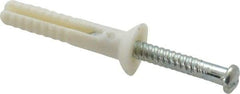 Value Collection - 3/16" Diam, 3/16" Drill, 1" OAL, Hammer Drive Concrete Anchor - Nylon, Zinc-Plated Finish, Flat Head - Apex Tool & Supply