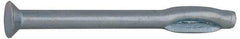 Value Collection - 1/4" Diam, 1/4" Drill, 4" OAL, 1-1/2" Min Embedment Split-Drive Concrete Anchor - Steel, Zinc-Plated Finish, Flat Head - Apex Tool & Supply