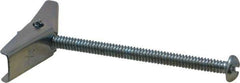 Value Collection - 3/16" Screw, 3/16" Diam, 3" Long, Toggle Bolt Drywall & Hollow Wall Anchor - 3/16" Drill, Zinc Plated, Steel, Use in Concrete, & Masonry, Hollow Tile, Plaster & Wallboard - Apex Tool & Supply