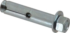 Value Collection - 1/2" Diam, 1/2" Drill, 2-1/4" OAL, Sleeve Concrete Anchor - Steel, Zinc-Plated Finish, Acorn Nut Head - Apex Tool & Supply