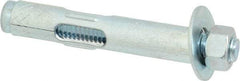 Value Collection - 1/2" Diam, 1/2" Drill, 3" OAL, Sleeve Concrete Anchor - Steel, Zinc-Plated Finish, Hex Nut Head - Apex Tool & Supply