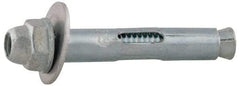 Value Collection - 1/4" Diam, 1/4" Drill, 5/8" OAL, 2-1/8" Min Embedment Sleeve Concrete Anchor - Steel, Zinc-Plated Finish, Acorn Nut Head - Apex Tool & Supply