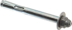 Value Collection - 1/4" Diam, 1/4" Drill, 2-1/4" OAL, 2-3/8" Min Embedment Sleeve Concrete Anchor - Steel, Zinc-Plated Finish, Acorn Nut Head - Apex Tool & Supply