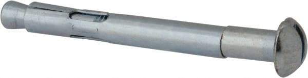 Value Collection - 3/8" Diam, 3/8" Drill, 3-15/16" OAL, 3-3/8" Min Embedment Sleeve Concrete Anchor - Steel, Zinc-Plated Finish, Round Head - Apex Tool & Supply