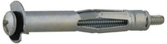 Value Collection - #6 to 32 Screw, 1/8" Diam, 3/4" Long, 1/8 to 1/4" Thick, Sleeve Drywall & Hollow Wall Anchor - 1/8" Drill, Zinc Plated, Steel, Use in Drywall - Apex Tool & Supply