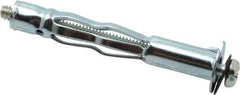 Value Collection - #10 to 24 Screw, 3/16" Diam, 2-1/2" Long, 3/4 to 1-3/16" Thick, Sleeve Drywall & Hollow Wall Anchor - 3/16" Drill, Zinc Plated, Steel, Use in Drywall - Apex Tool & Supply