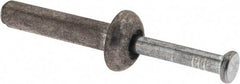 Value Collection - 3/16" Diam, 3/16" Drill, 7/8" OAL, 2-3/4" Min Embedment Hammer Drive Concrete Anchor - Zamac Alloy, Zinc-Plated Finish, Mushroom Head - Apex Tool & Supply