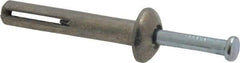Value Collection - 1/4" Diam, 1/4" Drill, 1-1/2" OAL, 8-1/2" Min Embedment Hammer Drive Concrete Anchor - Zamac Alloy, Zinc-Plated Finish, Mushroom Head - Apex Tool & Supply