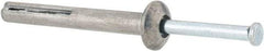 Value Collection - 1/4" Diam, 1/4" Drill, 2" OAL, Hammer Drive Concrete Anchor - Zamac Alloy, Zinc-Plated Finish, Mushroom Head - Apex Tool & Supply