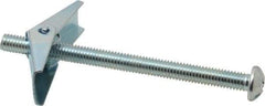 Value Collection - 3/8" Screw, 3/8" Diam, 5" Long, Toggle Bolt Drywall & Hollow Wall Anchor - 3/8" Drill, Zinc Plated, Steel, Use in Concrete, & Masonry, Hollow Tile, Plaster & Wallboard - Apex Tool & Supply