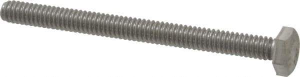 Value Collection - 1/4-20 UNC, 3" Length Under Head Hex Head Cap Screw - Fully Threaded, Grade 18-8 Stainless Steel, 7/16" Hex - Apex Tool & Supply