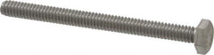 Value Collection - 1/4-20 UNC, 3" Length Under Head Hex Head Cap Screw - Fully Threaded, Grade 18-8 Stainless Steel, 7/16" Hex - Apex Tool & Supply