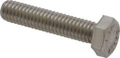 Value Collection - 5/16-18 UNC, 1-1/2" Length Under Head Hex Head Cap Screw - Fully Threaded, Grade 18-8 Stainless Steel, 1/2" Hex - Apex Tool & Supply