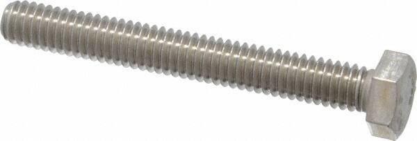 Value Collection - 5/16-18 UNC, 2-1/2" Length Under Head Hex Head Cap Screw - Fully Threaded, Grade 18-8 Stainless Steel, 1/2" Hex - Apex Tool & Supply