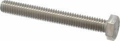 Value Collection - 5/16-18 UNC, 2-1/2" Length Under Head Hex Head Cap Screw - Fully Threaded, Grade 18-8 Stainless Steel, 1/2" Hex - Apex Tool & Supply