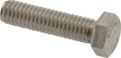 Value Collection - 3/8-16 UNC, 1-1/2" Length Under Head Hex Head Cap Screw - Fully Threaded, Grade 18-8 Stainless Steel, 9/16" Hex - Apex Tool & Supply
