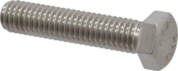 Value Collection - 3/8-16 UNC, 1-3/4" Length Under Head Hex Head Cap Screw - Fully Threaded, Grade 18-8 Stainless Steel, 9/16" Hex - Apex Tool & Supply