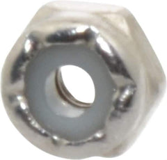 Value Collection - #4-40 UNC 18-8 Hex Lock Nut with Nylon Insert - 1/4" Width Across Flats, 5/32" High - Apex Tool & Supply