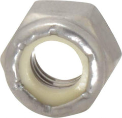 Value Collection - 5/16-18 UNC 18-8 Hex Lock Nut with Nylon Insert - 1/2" Width Across Flats, 23/64" High - Apex Tool & Supply
