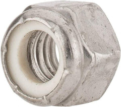 Value Collection - 3/8-16 UNC 18-8 Hex Lock Nut with Nylon Insert - 9/16" Width Across Flats, 15/32" High - Apex Tool & Supply
