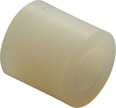 Made in USA - 0.115" ID x 1/4" OD, #4 Screw, Grade 6/6 Nylon Female Unthreaded Circuit Board Spacer - Round Body, 1/4" OAL - Apex Tool & Supply