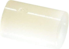 Made in USA - 0.115" ID x 1/4" OD, #4 Screw, Grade 6/6 Nylon Female Unthreaded Circuit Board Spacer - Round Body, 3/8" OAL - Apex Tool & Supply