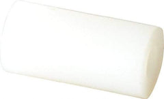 Made in USA - 0.115" ID x 1/4" OD, #4 Screw, Grade 6/6 Nylon Female Unthreaded Circuit Board Spacer - Round Body, 1/2" OAL - Apex Tool & Supply