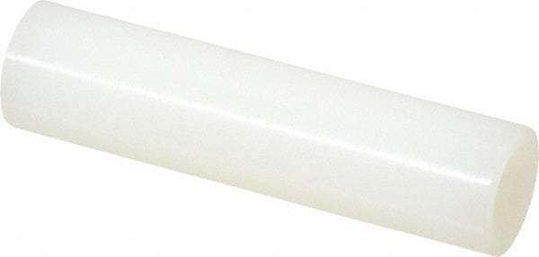Made in USA - 0.115" ID x 1/4" OD, #4 Screw, Grade 6/6 Nylon Female Unthreaded Circuit Board Spacer - Round Body, 1" OAL - Apex Tool & Supply