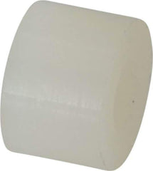 Made in USA - 0.171" ID x 3/8" OD, #8 Screw, Grade 6/6 Nylon Female Unthreaded Circuit Board Spacer - Round Body, 1/4" OAL - Apex Tool & Supply
