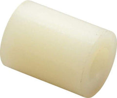 Made in USA - 0.171" ID x 3/8" OD, #8 Screw, Grade 6/6 Nylon Female Unthreaded Circuit Board Spacer - Round Body, 1/2" OAL - Apex Tool & Supply