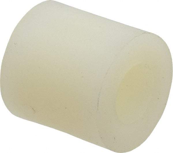 Made in USA - 0.257" ID x 1/2" OD, 1/4 Screw, Grade 6/6 Nylon Female Unthreaded Circuit Board Spacer - Round Body, 1/2" OAL - Apex Tool & Supply
