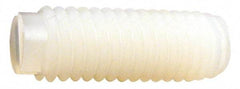 Made in USA - 1/4-20 UNC, 3/4" Length of Thread, Soft Tip Point Set Screw - Nylon - Apex Tool & Supply