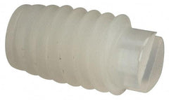 Made in USA - #8-32 UNC, 1/4" Length of Thread, Soft Tip Point Set Screw - Nylon - Apex Tool & Supply