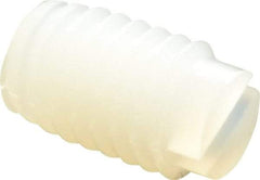 Made in USA - #10-32 UNF, 1/4" Length of Thread, Soft Tip Point Set Screw - Nylon - Apex Tool & Supply