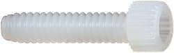 Made in USA - #4-40 UNC Hex Socket Drive, Socket Cap Screw - Grade 6/6 Nylon, Uncoated, Fully Threaded, 1/2" Length Under Head - Apex Tool & Supply