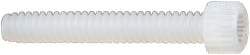 Made in USA - #4-40 UNC Hex Socket Drive, Socket Cap Screw - Grade 6/6 Nylon, Uncoated, Fully Threaded, 3/4" Length Under Head - Apex Tool & Supply
