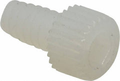 Made in USA - #6-32 UNC Hex Socket Drive, Socket Cap Screw - Grade 6/6 Nylon, Uncoated, Fully Threaded, 1/4" Length Under Head - Apex Tool & Supply