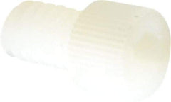 Made in USA - 1/4-20 UNC Hex Socket Drive, Socket Cap Screw - Grade 6/6 Nylon, Uncoated, Fully Threaded, 3/8" Length Under Head - Apex Tool & Supply