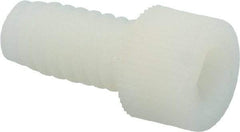 Made in USA - 1/4-20 UNC Hex Socket Drive, Socket Cap Screw - Grade 6/6 Nylon, Uncoated, Fully Threaded, 1/2" Length Under Head - Apex Tool & Supply