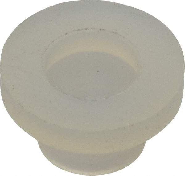 Made in USA - #8-32 UNC, 3/8" Length Under Head Slotted Drive Machine Screw - Fillister Head, Grade 6/6 Nylon, Uncoated, Without Washer - Apex Tool & Supply