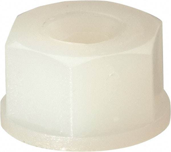 Made in USA - #6-32 UNC Hex Lock Nut with Nylon Insert - 5.08mm High - Apex Tool & Supply